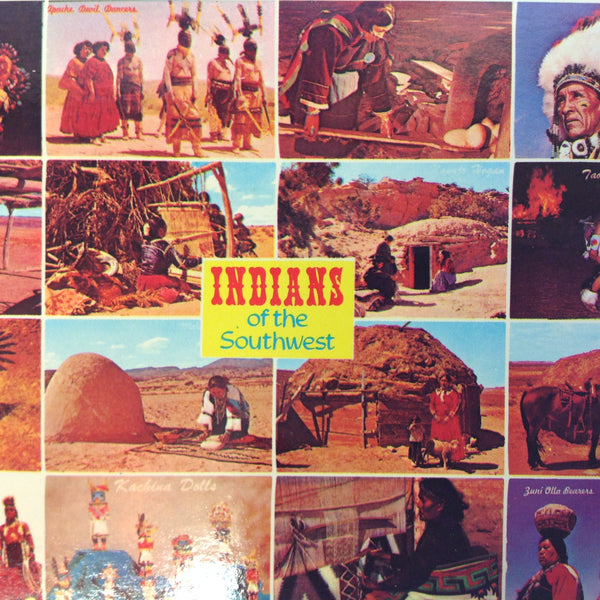 Vintage 1978 Petley Frameables Kolor View Souvenir Color Postcard Photo Montage Indians of the Southwest Nations