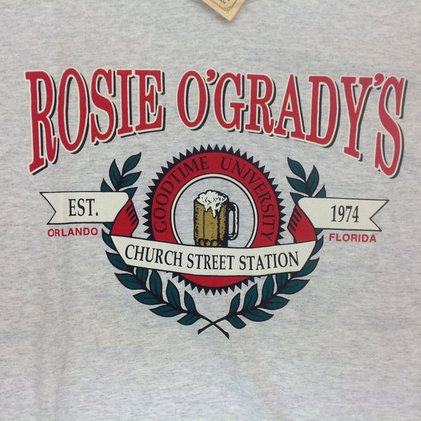 Souvenir Rosie O'Grady's Goodtime University Church Street Station Orlando Florida XL T-Shirt New with Tags