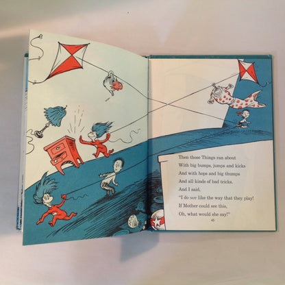 Vintage 1957 Hardcover Beginner Books Dr. Seuss THE CAT IN THE HAT First Trade Edition