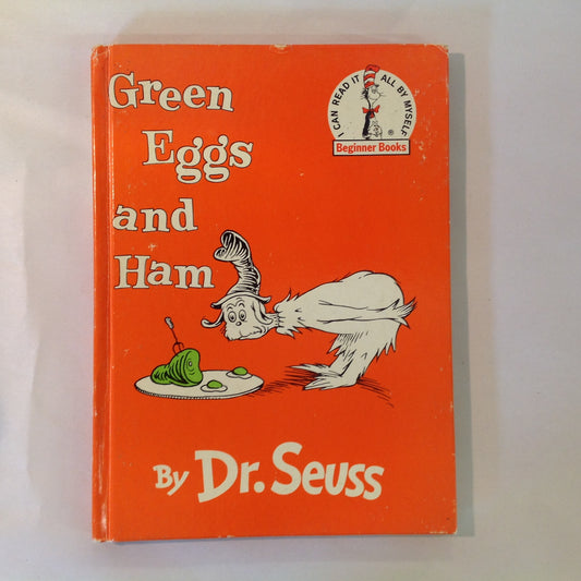 Vintage 1960 Hardcover Beginner Books Dr. Seuss GREEN EGGS AND HAM