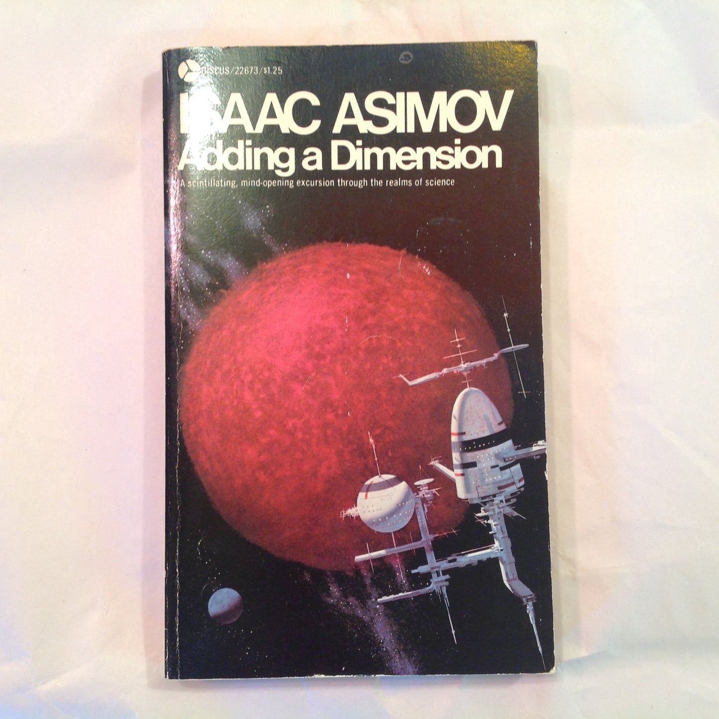 Vintage 1970 Mass Market Paperback Adding A Dimension Isaac Asimov Discus First Edition