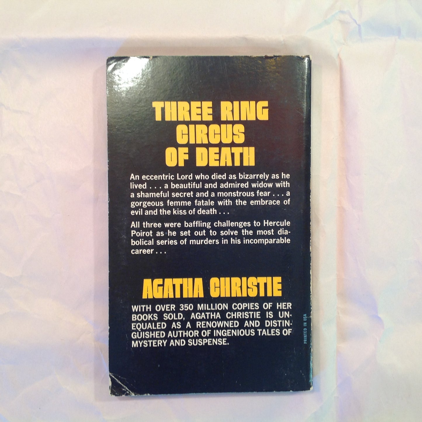 Vintage 1971 Mass Market Paperback Dead Man's Mirror Agatha Christie First Printing