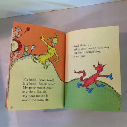 Vintage 1963 Hardcover Beginner Books Dr. Seuss FOX IN SOCKS