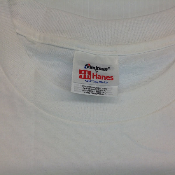 Stedman by Hanes XXL (50-52) White Bud Light NHL Bubble Boys Souvenir T-Shirt