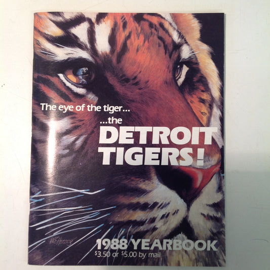 Vintage Official 1988 Detroit Tigers Baseball Yearbook