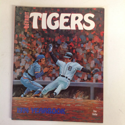 Vintage Official 1974 Detroit Tigers Baseball Yearbook