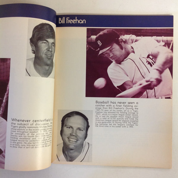 Vintage Official 1974 Detroit Tigers Baseball Yearbook