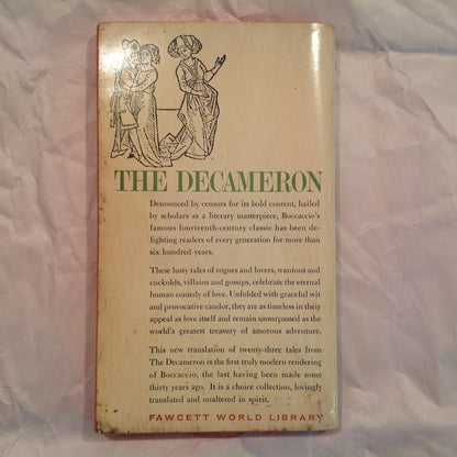 Vintage 1963 Mass Market Paperback Amorous Tales from the Decameron Boccaccio Rex Benedict Editor