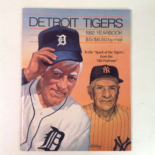 Vintage Official 1992 Detroit Tigers Baseball Yearbook