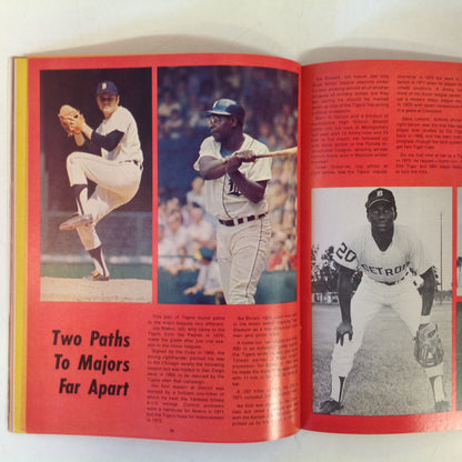 Vintage Official 1972 Detroit Tigers Baseball Yearbook