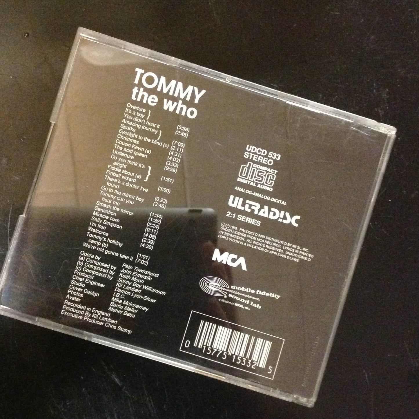 CD Tommy The Who Original Master Recording UDCD 533 MFSL 1990