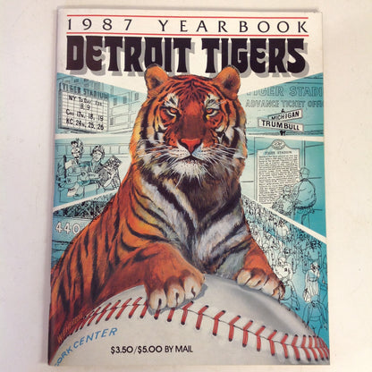 Vintage Official 1987 Detroit Tigers Baseball Yearbook