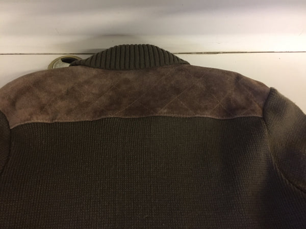 Vintage 1970's Olga Cassini By Burma Men's Brown Suede Leather & Acrylic Jacket