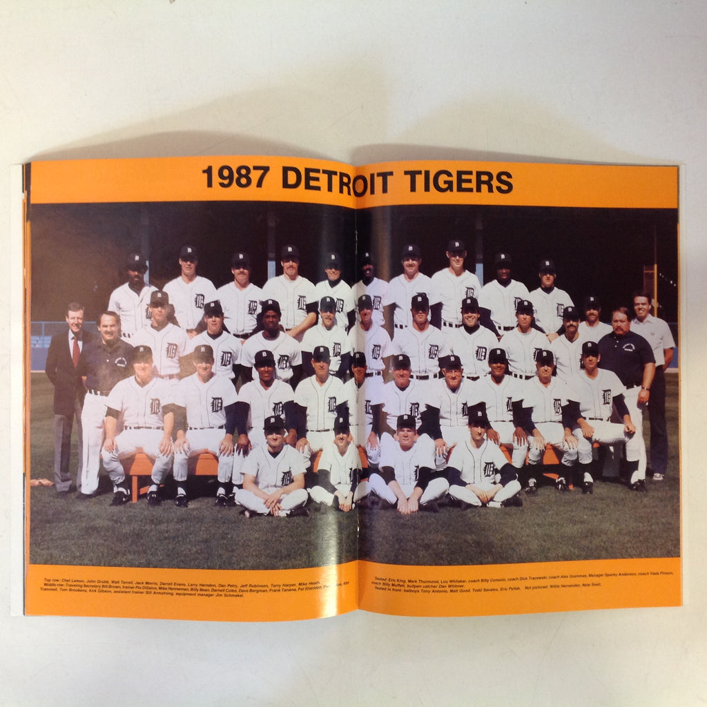 Vintage Official 1987 Detroit Tigers Baseball Yearbook – Time Warp, LLC