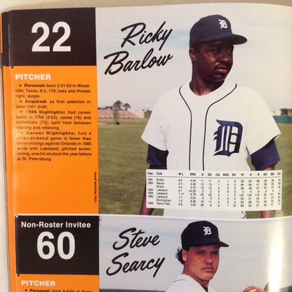Vintage Official 1987 Detroit Tigers Baseball Yearbook