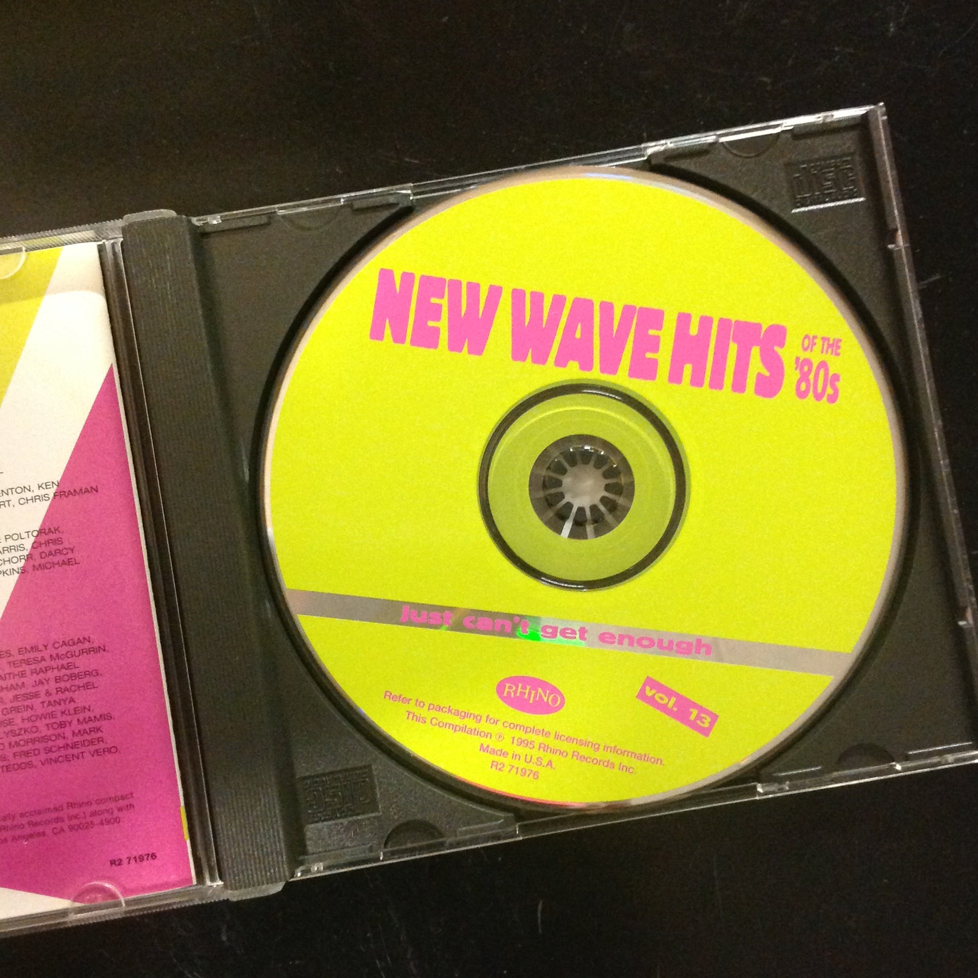 Just Can't Get Enough: New Wave shops Hits Of The '80s, Vol. 12 (1995) Rhino CD NEW