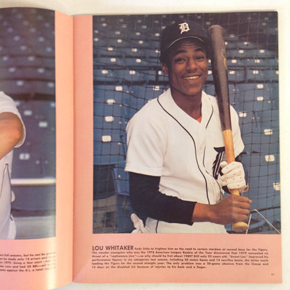 Vintage Official 1980 Detroit Tigers Baseball Yearbook