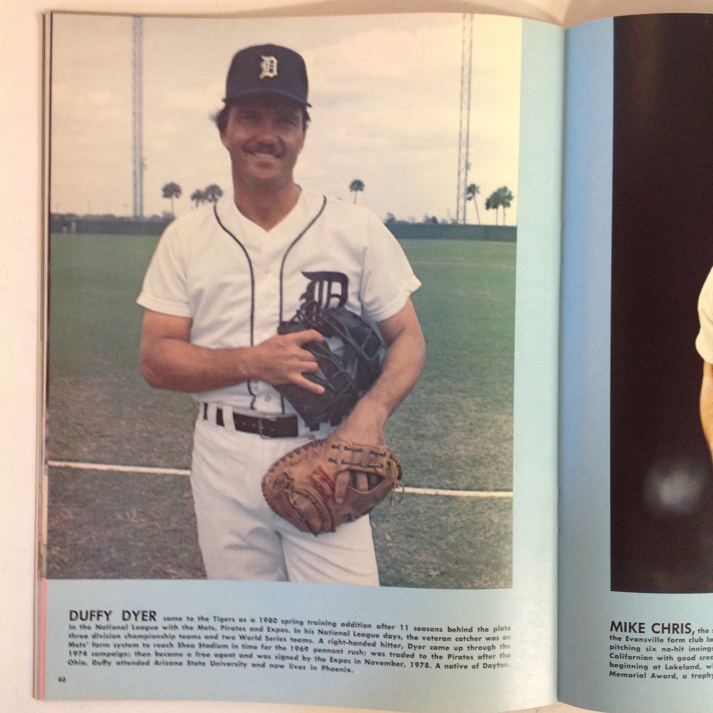 Vintage Official 1980 Detroit Tigers Baseball Yearbook