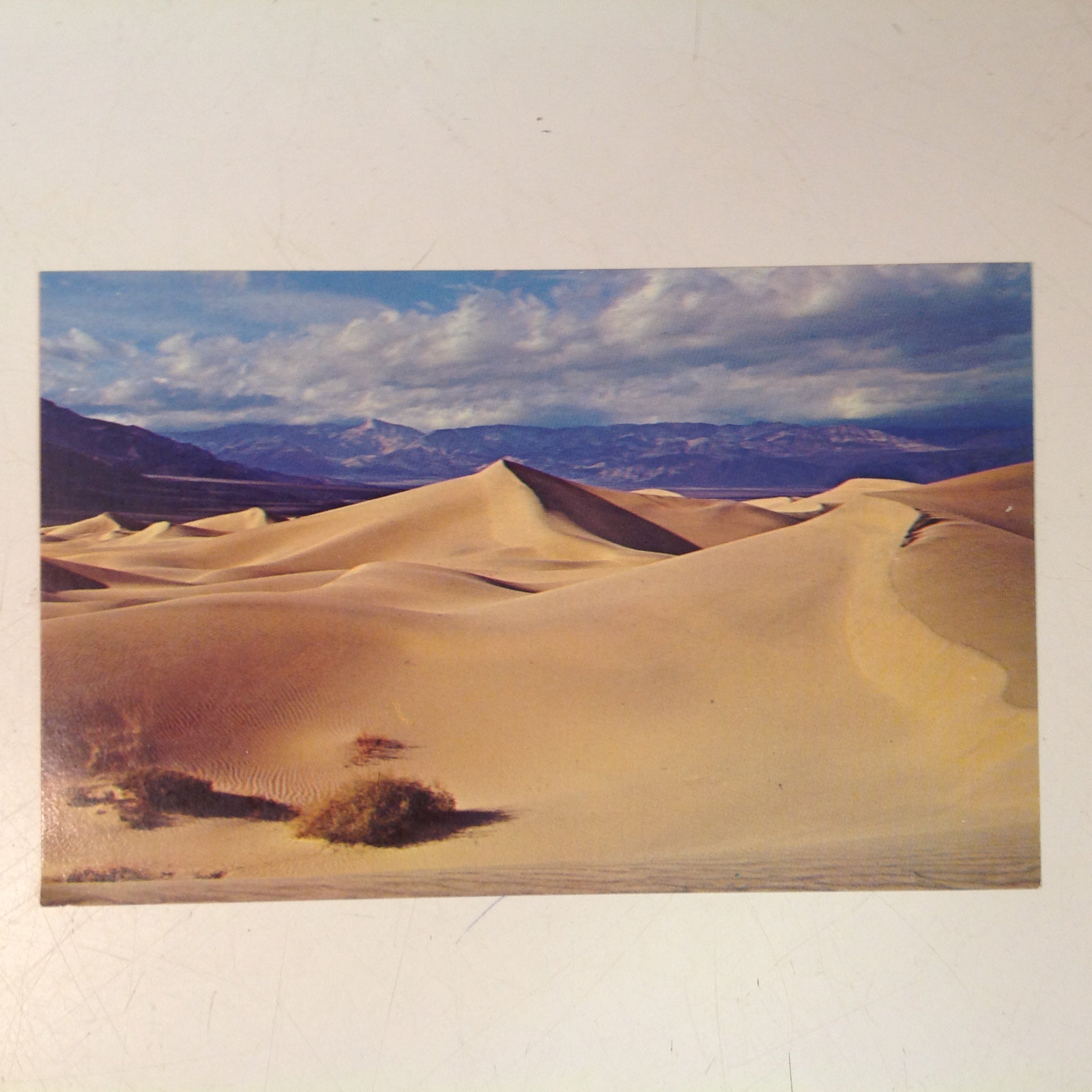 Vintage Plastichrome Color Postcard Death Valley National Monument Sand Dunes California