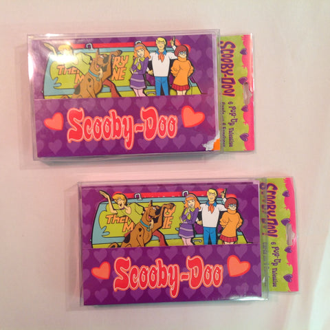 Vintage NOS Scooby-Doo 6 Pop-Up Valentine Cards with Envelopes