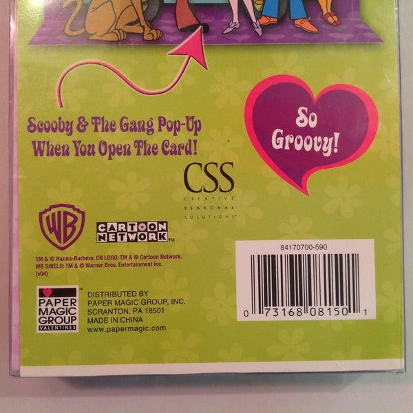 Vintage NOS Scooby-Doo 6 Pop-Up Valentine Cards with Envelopes