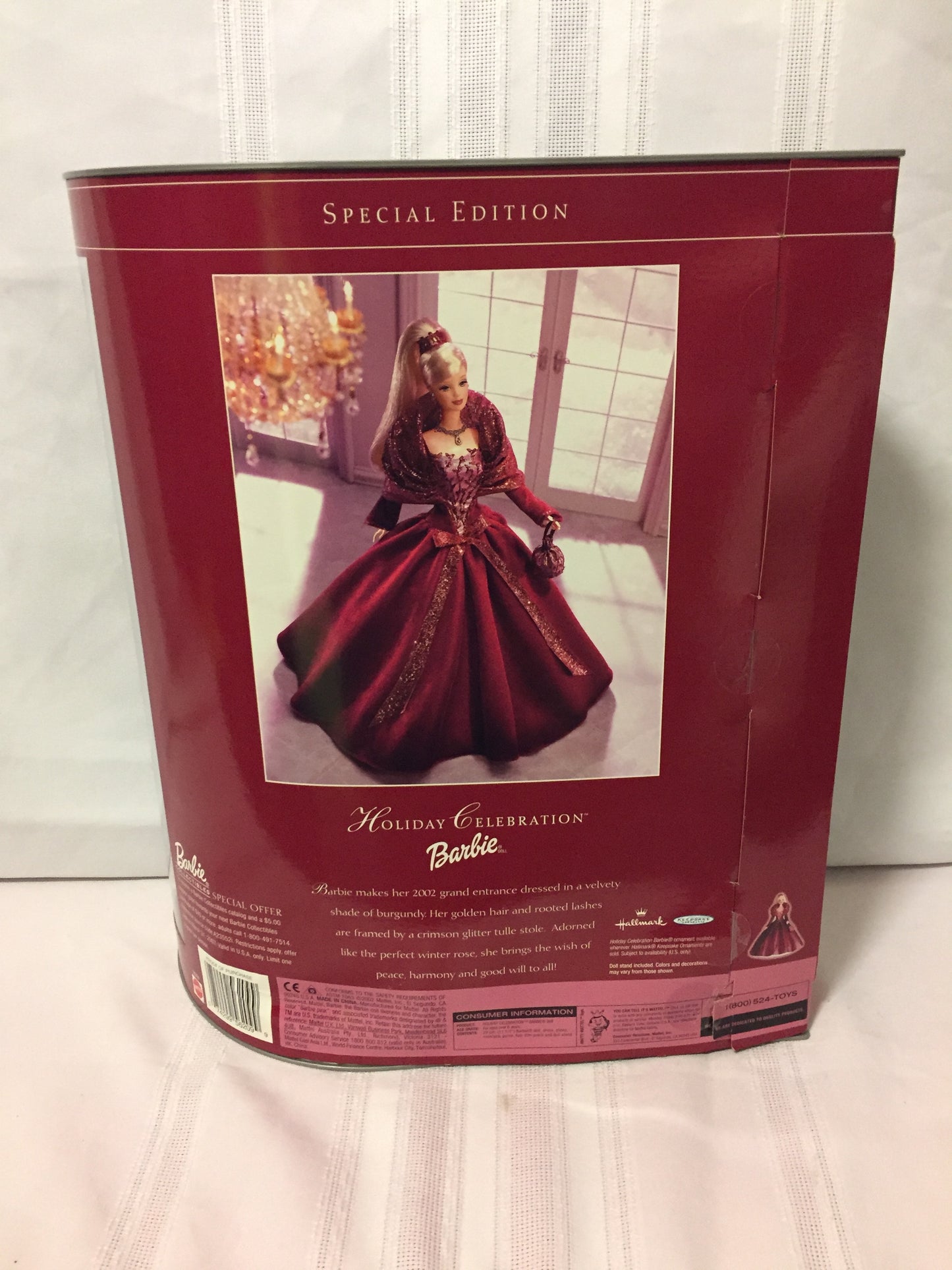Special Edition 2002 Holiday Celebration Barbie #56209 Hallmark Mattel NRB