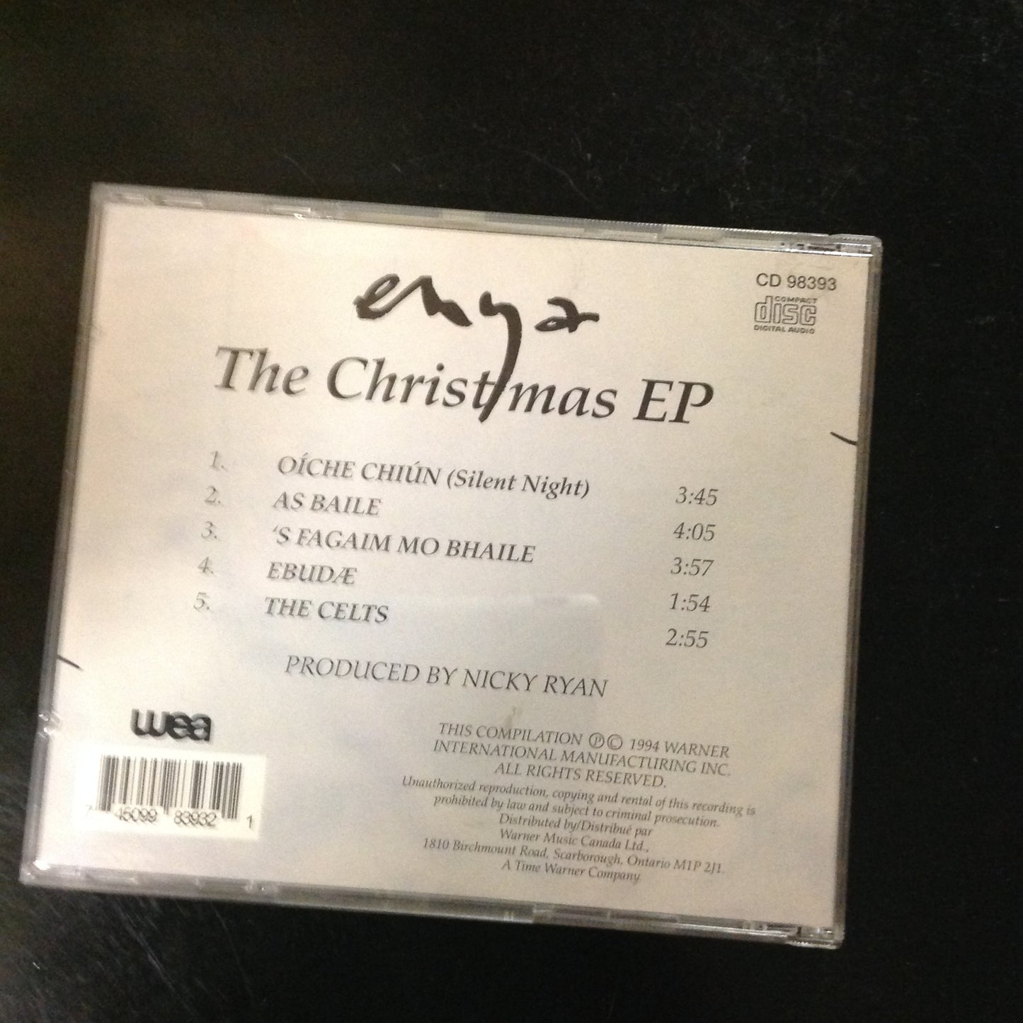 CD Enya The Christmas EP 1994