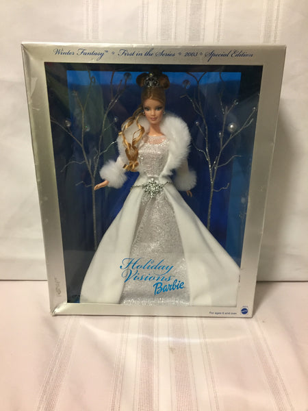 Special Edition 2003 Winter Fantasy Holiday Visions Barbie #82519 Hallmark Mattel NRB