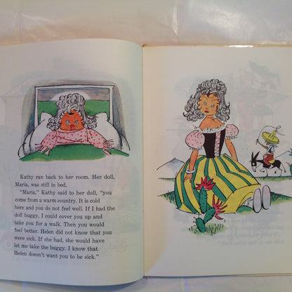 Vintage 1961 Children's Hardcover Picture Book Kathy and the Doll Buggy Jens Sigsgaard Arne Ungermann