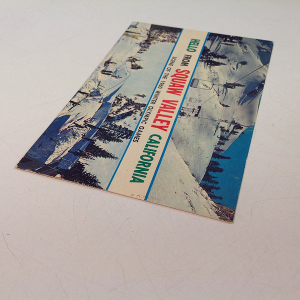 Vintage 1966 Fritz Vibe Post Card Service Color Plastichrome Souvenir Postcard Hello From Squaw Valley California