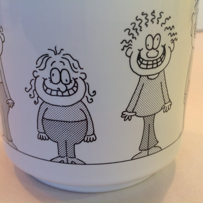 Vintage 1980's Barbara Dale Cartoon Coffee Mug Of All My Friends You're the Closest to Normal