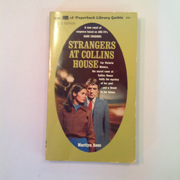Vintage 1969 MM Paperback Strangers at Collins House Dark Shadows Series Marilyn Ross