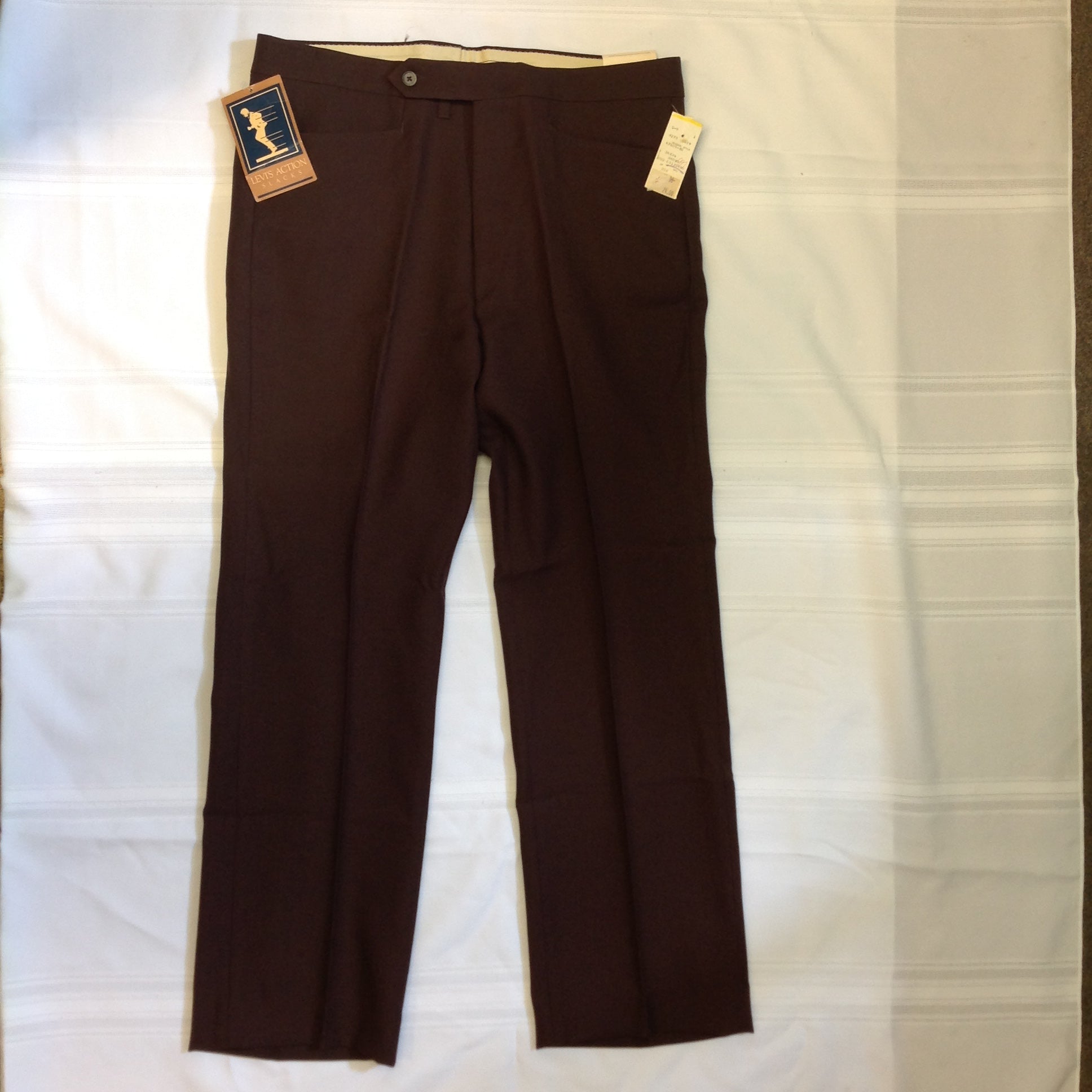 Levi polyester action outlet slacks