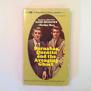 Vintage 1970 MM Paperback Dark Shadows Barnabas, Quentin and the Avenging Ghost Marilyn Ross