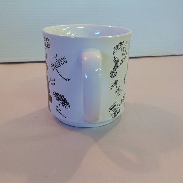 Vintage 1980's Barbara Dale Cartoon Yuppie Mug Porcelain Coffee Mug