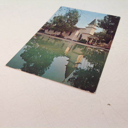 Vintage 1968 Dexter Press Souvenir Color Postcard Church of Reflections Knott's Berry Farm and Ghost Town Buena Park California