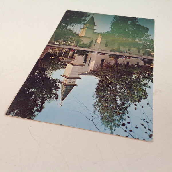 Vintage 1968 Dexter Press Souvenir Color Postcard Church of Reflections Knott's Berry Farm and Ghost Town Buena Park California