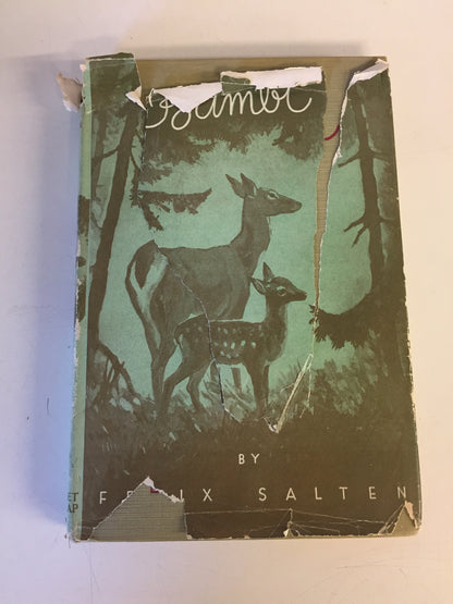 Vintage 1931 BAMBI Hardcover Book W/ Dust Jacket By Felix Salten