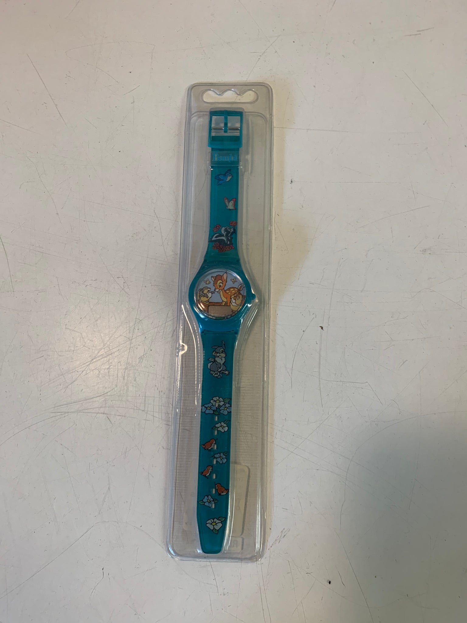Vintage Walt Disney's Bambi Green Digital Watch NOS Sealed