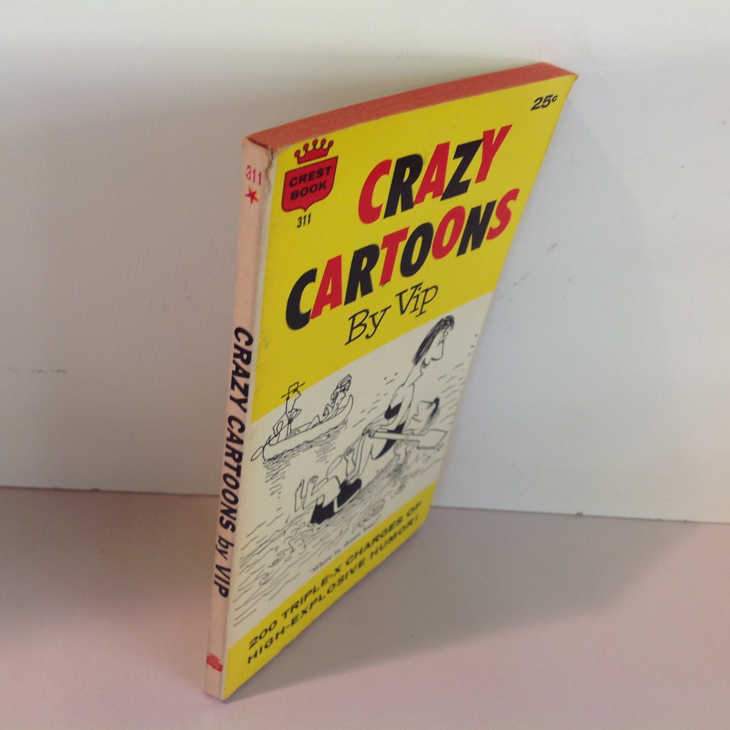 Vintage 1959 Fawcett Crest Paperback CRAZY CARTOONS By VIP