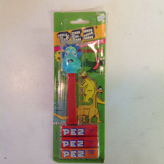 Vintage 1990's Pez Candy Dispenser w/Original Packaging Pez-A-Saurs She-Saur