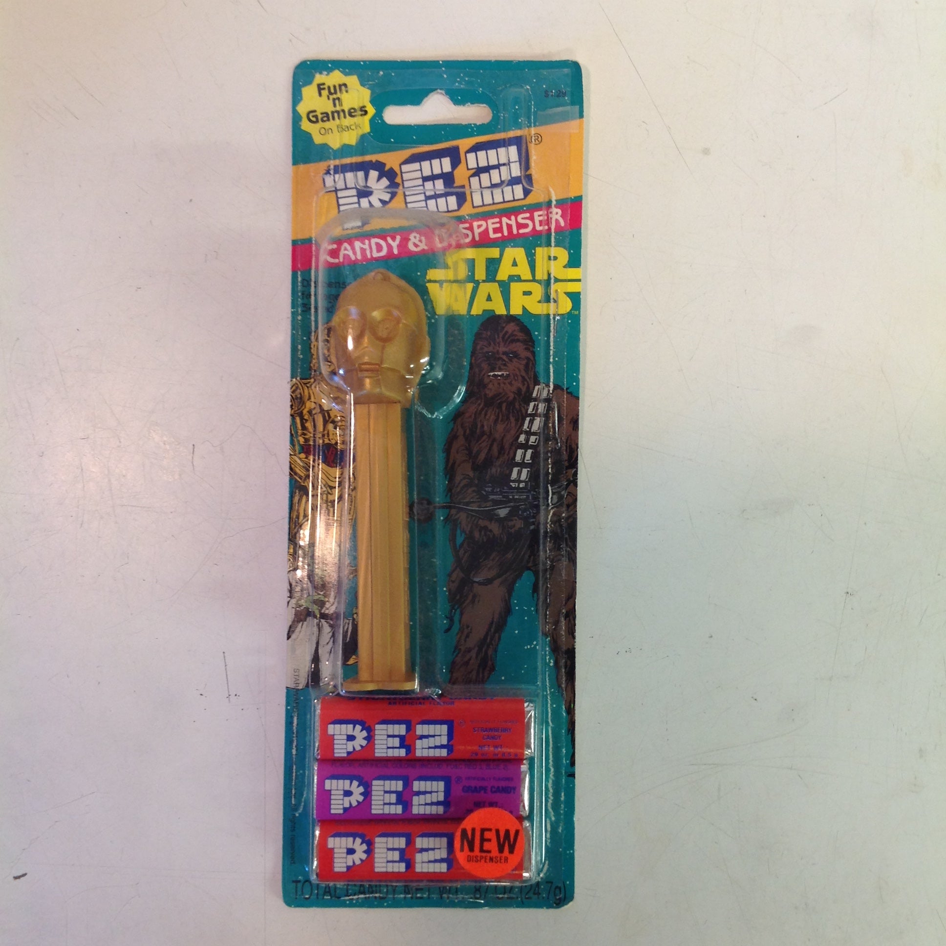 Vintage 1990's Pez Candy Dispenser w/Original Packaging Star Wars C3PO