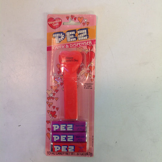 Vintage 1990's Pez Candy Dispenser w/Original Packaging Valentine's Day Red Heart