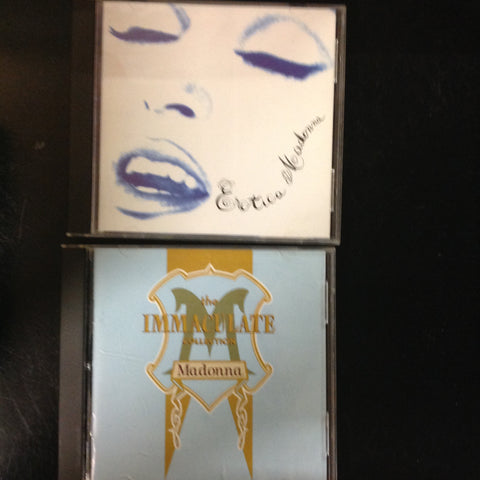 2 Disc SET BARGAIN CDs Madonna Erotica Immaculate Collection