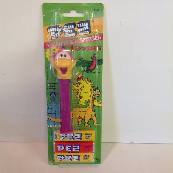 Vintage 1990's Pez Candy Dispenser w/Original Packaging Pez-A-Saur He-Saur