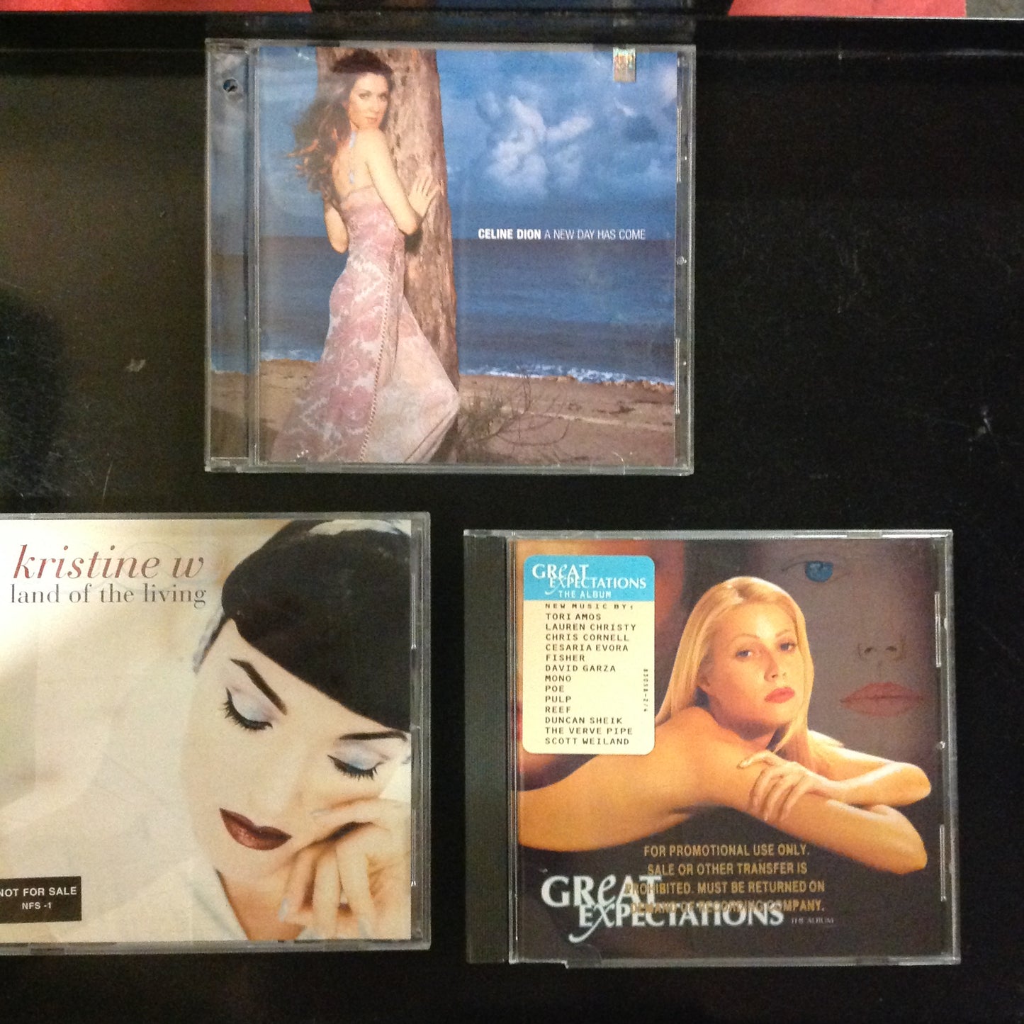 3 Disc SET BARGAIN CDs Female Women Celine Dion A New Day Has Come Great Expectations Soundtrack Various Artists Kristine W Promo Land Of The Living