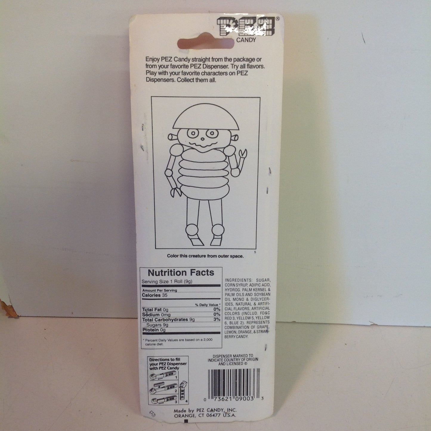 Vintage 1990's Pez Candy Dispenser w/Original Packaging Tweety Bird in Baseball Cap