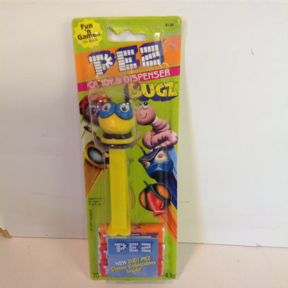 Vintage 1990's Pez Candy Dispenser w/Original Packaging BUGZ Bumblebee