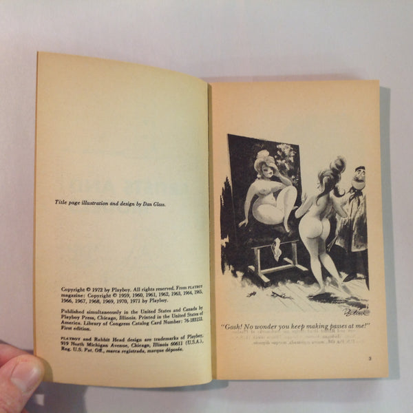 Vintage 1972 Playboy Press Paperback CARTOONS FROM PLAYBOY: ARTISTS AND MODELS