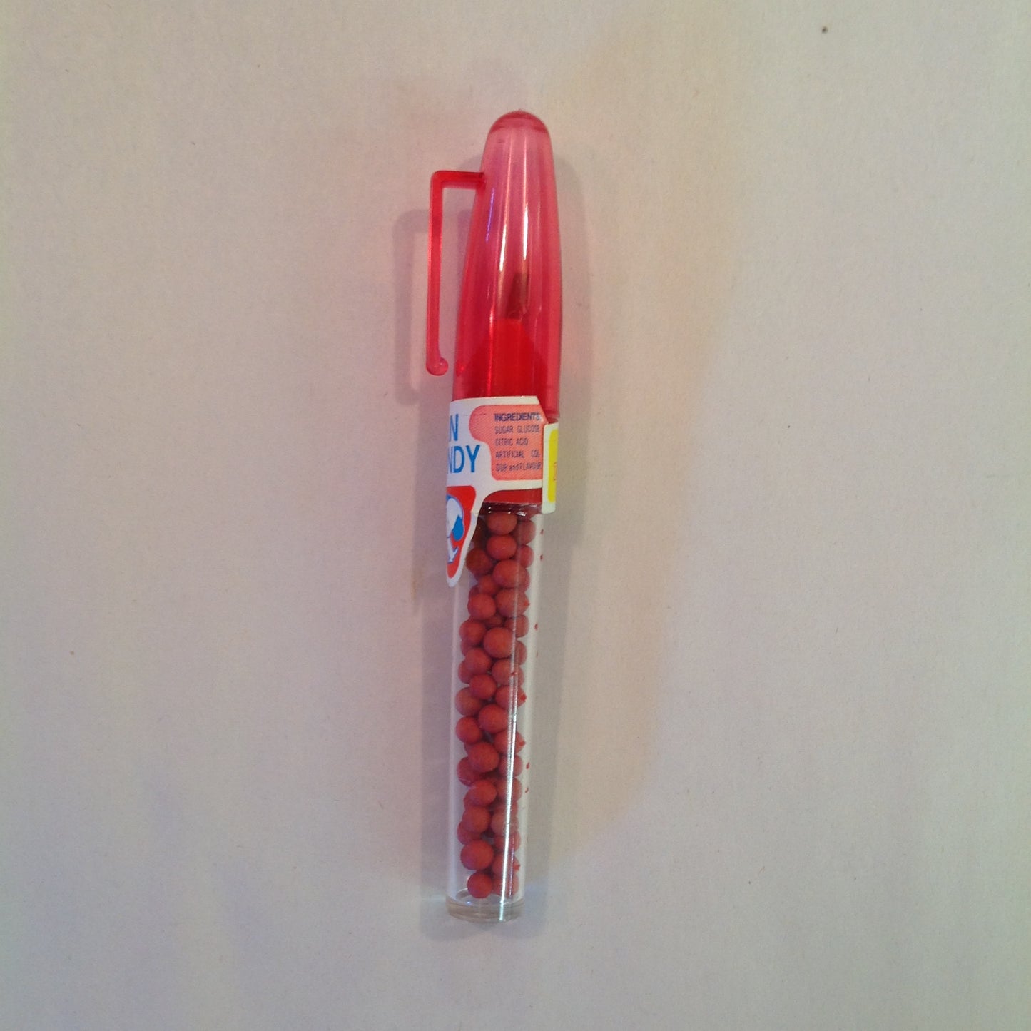 Vintage Unopened 1970's I and Y Red Pen Candy Sealed Candy Container